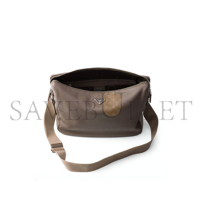 Pra*a medium leather shoulder bag 2vh182 (31.5*25*14cm)